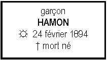 Zone de Texte: garonHAMON☼  24 fvrier 1894 mort n
