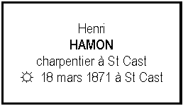 Zone de Texte: HenriHAMONcharpentier  St Cast☼  18 mars 1871  St Cast
