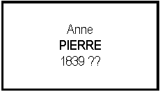 Zone de Texte: AnnePIERRE1839 ??